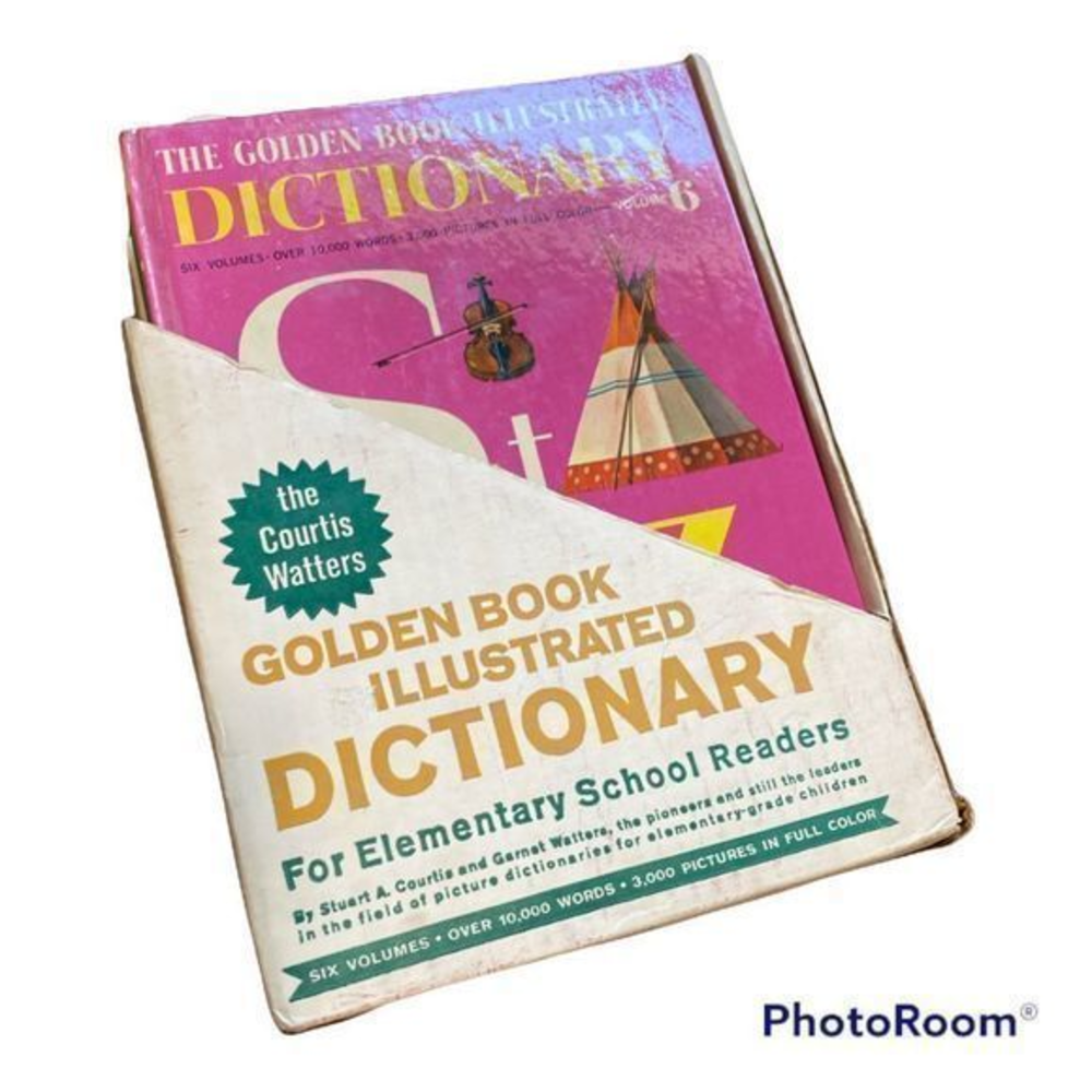 The Golden Book Illustrated Dictionary Complete Set of 6~Children's Vintage 1961